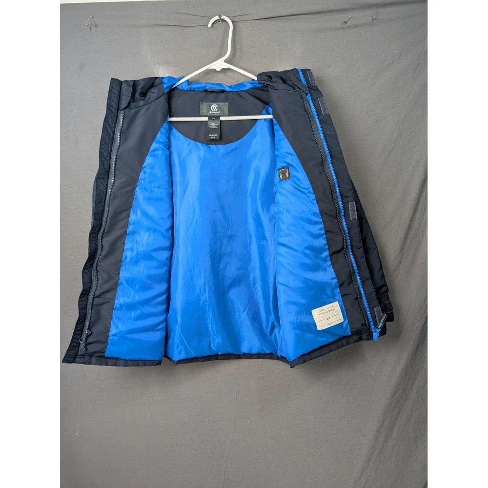 Champion Boys C9 Hooded Winter Puffer Jacket Navy Blue Size M 8-10